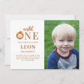 Wild One Lion Foto Kaart (Voorkant)