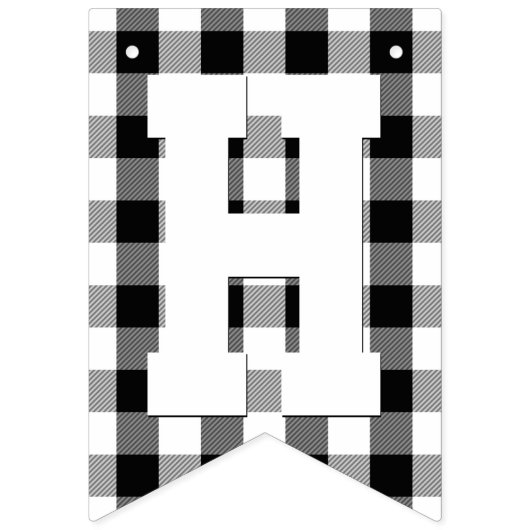 Wild One Lumberjack Play Beer 1st Birthday Party Vlaggetjes (Tweede vlag)