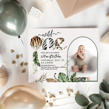 Wild One Modern Foto 1st Birthday