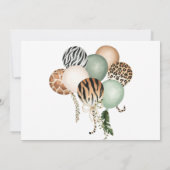 Wild One Modern Foto 1st Birthday Kaart (Achterkant)