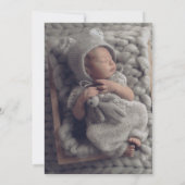 Wild One Modern Foto 1st Birthday Kaart (Achterkant)