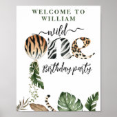 Wild One Modern Gender Neutraal eerste verjaardag Poster (Voorkant)