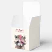 Wild One Mohawk Raccoon Baby shower Bedankdoosjes (Geopend)