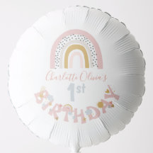 Wild One Muted Rainbow Girl's 1e verjaardag