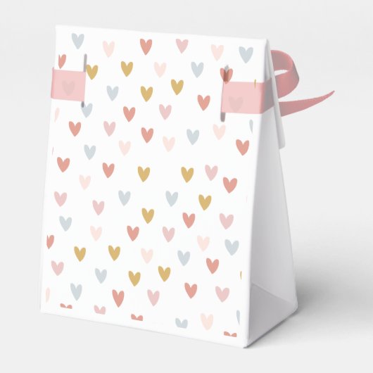 Wild One Muted Rainbow Girl's 1e verjaardag Bedankdoosjes (Achterkant)