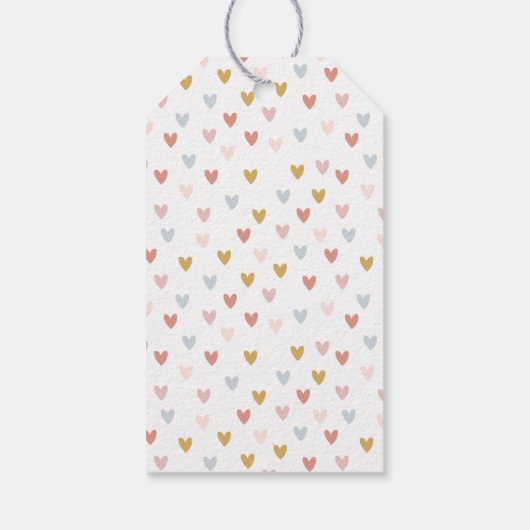 Wild One Muted Rainbow Girl's 1e verjaardag Cadeaulabel (Achterkant)