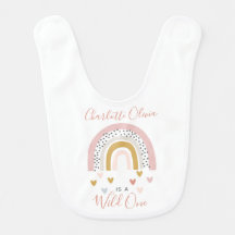 Wild One Muted Rainbow Girl's eerste verjaardag