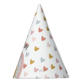 Wild One Muted Rainbow Girl's eerste verjaardag Feesthoedjes (Rechts)