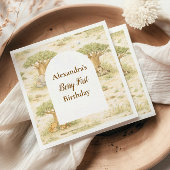 Wild One Neutral Safari First Birthday Servet