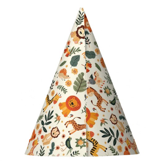 Wild One Oerwoud Adventure 1e verjaardag Feesthoedjes (Achterkant)