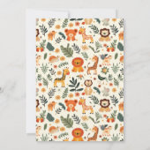 Wild One Oerwoud Adventure 1e verjaardag Kaart (Achterkant)