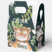 Wild One Oerwoud Animals Safari 1st Birthday Bedankdoosjes (Open)