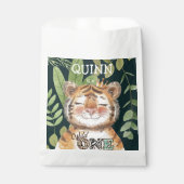 Wild One Oerwoud Animals Safari 1st Birthday Bedankzakje (Voorkant)