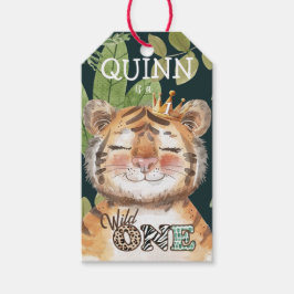 Wild One Oerwoud Animals Safari 1st Birthday Cadeaulabel