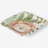 Wild One Oerwoud Animals Safari 1st Birthday Papieren Bordje (Gebogen)