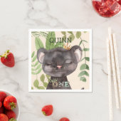 Wild One Oerwoud Animals Safari 1st Birthday Servet (Insitu)