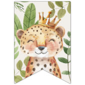 Wild One Oerwoud Animals Safari 1st Birthday Vlaggetjes (Derde vlag)