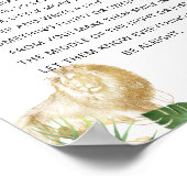 Wild One Oerwoud Baby shower 'Late Night Diaper' Poster (Hoek)