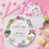 Wild One Oerwoud Baby shower Papieren Bordje (Feest)