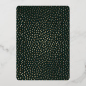 Wild One Oerwoud Boy First Birthday Roos Gold Foil Folie Uitnodiging (Achterkant)