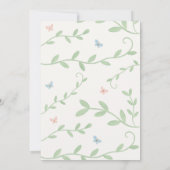 Wild One Oerwoud First Birthday Invitation Kaart (Achterkant)