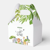 Wild One Oerwoud Greenery Birthday Bedankdoosjes (Achterkant)