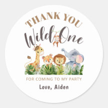 Wild One Oerwoud Greenery Dank je verjaardag