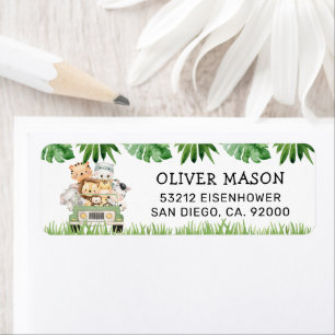 Wild One Oerwoud Return Address Labels