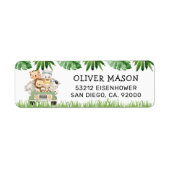 Wild One Oerwoud Return Address Labels (Voorkant)