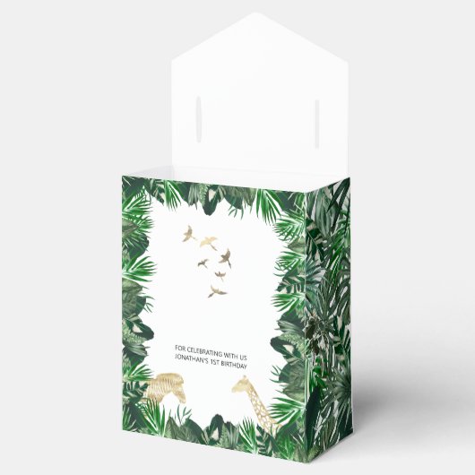 Wild One Oerwoud Safari 11e verjaardag Bedankdoosjes (Geopend)