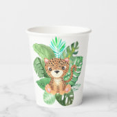 Wild One Oerwoud Safari 11e verjaardag Papieren Bekers (Achterkant)