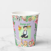 Wild One Oerwoud Safari 11e verjaardag Papieren Bekers (Voorkant)