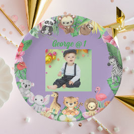 Wild One Oerwoud Safari 11e verjaardag Papieren Bordje