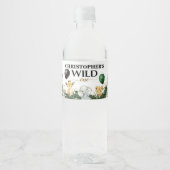 Wild One Oerwoud Safari 11e verjaardag Waterfles Etiket (Voorkant)