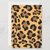 Wild One Oerwoud Safari 1e Verjaardagsuitnodiging Kaart (Achterkant)