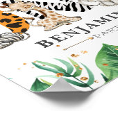 Wild One Oerwoud Safari 1st Birthday Party Poster (Hoek)