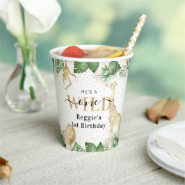 Wild One Oerwoud Safari 1ste verjaardag Papieren Bekers