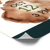 Wild One Oerwoud Safari 1ste verjaardag Poster (Hoek)