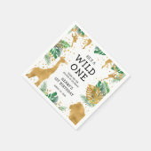 Wild One Oerwoud Safari 1ste verjaardag Servet (Hoek)