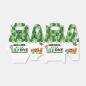 Wild One Oerwoud Safari Animal Birthday Dank je Bedankdoosjes (Uitgevouwen)