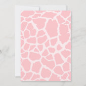 Wild One Oerwoud Safari Animal Girls Kaart (Achterkant)