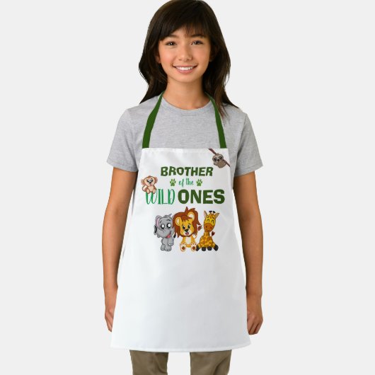 Wild One Oerwoud Safari Animal Twins Brother Zoo Schort (Insitu)