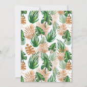 Wild One Oerwoud Safari Animals Baby shower Kaart (Achterkant)