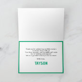 Wild One Oerwoud Safari Animals Bedankkaart (Binnen)