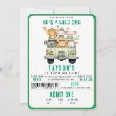 Wild One Oerwoud Safari Animals Kaart (Voorkant)