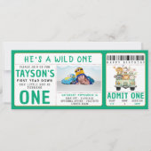 Wild One Oerwoud Safari Animals Kaart (Voorkant)