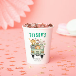 Wild One Oerwoud Safari Animals Papieren Bekers