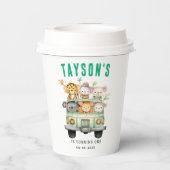 Wild One Oerwoud Safari Animals Papieren Bekers (Achterkant)