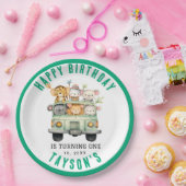 Wild One Oerwoud Safari Animals Papieren Bordje (Feest)