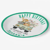 Wild One Oerwoud Safari Animals Papieren Bordje (Gekanteld)